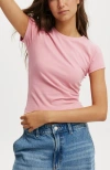 Cotton On All Day Crew Tee In Prairie Pink