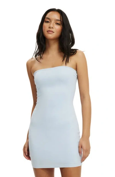 Cotton On All Day Tube Dress In Blue