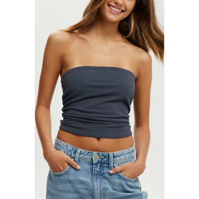 Cotton On All Day Tube Top In Blue Slate