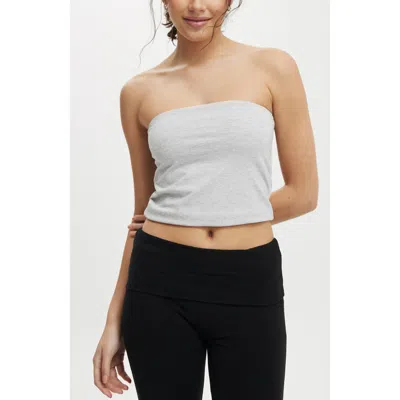 Cotton On All Day Tube Top In Grey Marle
