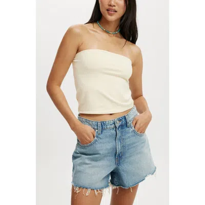 Cotton On All Day Tube Top In Lemon Icing