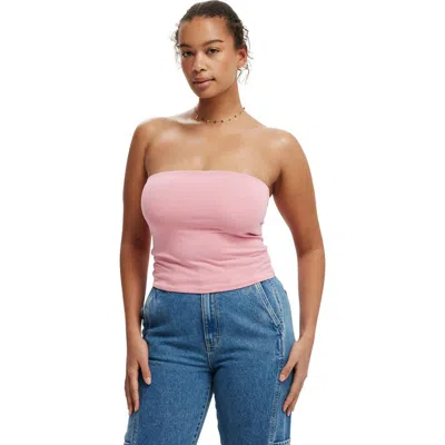 Cotton On All Day Tube Top In Prairie Pink