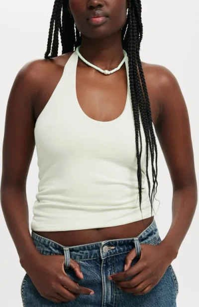Cotton On All Day V Neck Halter In Mint Gelato