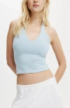Cotton On All Day V Neck Halter In Shoreline