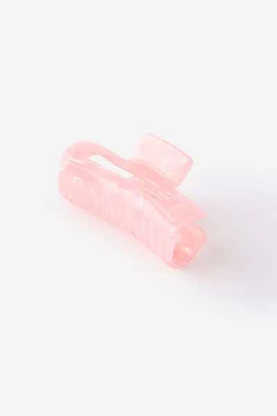 Cotton On Amber Hair Claw In Blush Pink Marble
