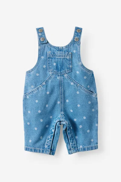 Cotton On Kids' Aspen Denim Overall In Blue