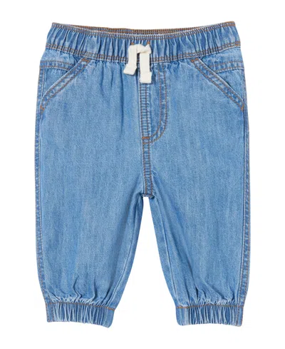 Cotton On Baby Boys And Baby Girls Jace Relaxed Denim Pant In Blue