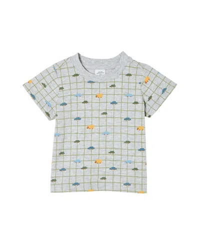 Cotton On Baby Boys And Baby Girls Jamie Short Sleeve Tee In Grey