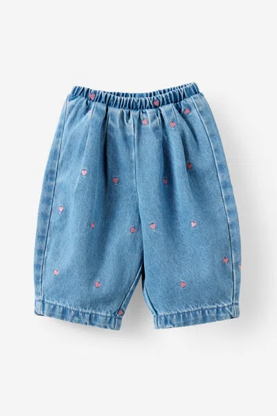 Cotton On Kids' Baby Denim Barrel Jean In Blue