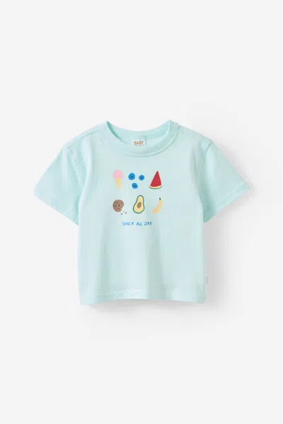 Cotton On Kids' Baby Essential Short Sleeve Graphic Tee In Green