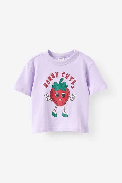 Cotton On Kids' Baby Essential Short Sleeve Graphic Tee In Brown