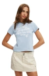 Cotton On Baby Graphic Tee In Lunar Wings Dusk Blue