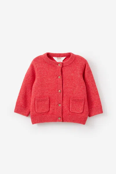 Cotton On Kids' Baby Organic Blend Knit Cardigan In White