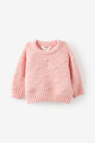 Cotton On Kids' Baby Organic Blend Knit Sweater In Pink