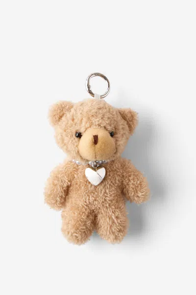 Cotton On Bag Charm In Fluffy Bear