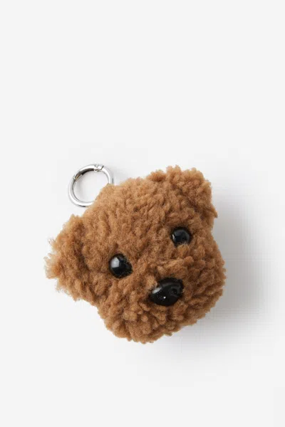 Cotton On Bag Charm In Plush Puppy Dog