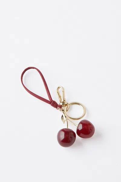 Cotton On Bag Charm In Red Cherry