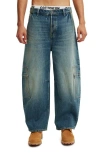 Cotton On Baggy Balloon Jean In Cargo Preacher Blue