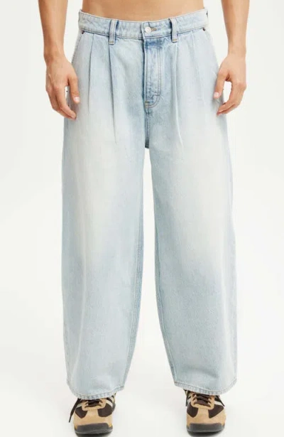 Cotton On Baggy Balloon Jean In Pleat Oasis Blue