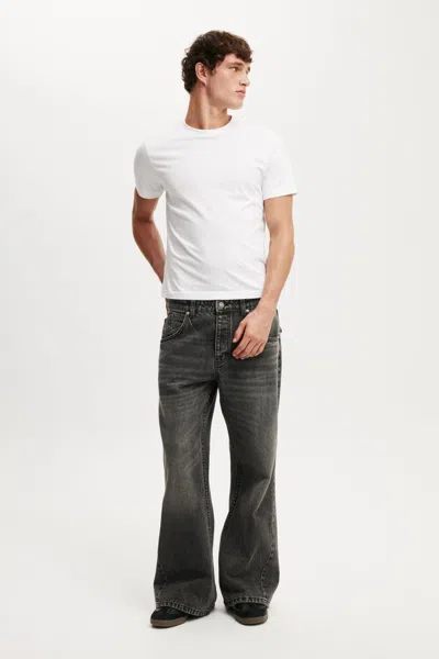 Cotton On Baggy Bootcut Jean In Domino Black