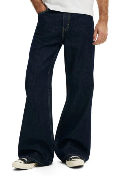 Cotton On Baggy Bootcut Jean In Snap Blue