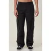 Cotton On Men's Parachute Super Baggy Pant In Black Ripstop
