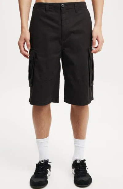 Cotton On Baggy Cargo Short In Black