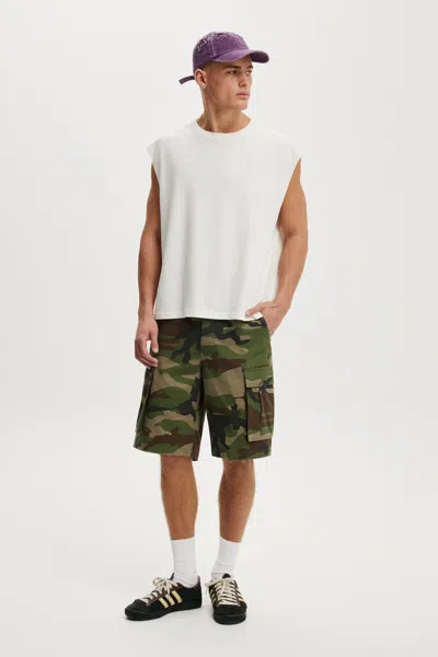 Cotton On Baggy Cargo Short In Green