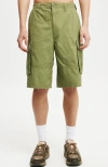Cotton On Baggy Cargo Short In Military Twill