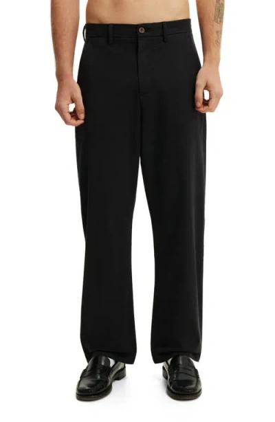 Cotton On Baggy Chino Pant In Black