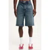 Cotton On Baggy Denim Short In Carpenter Ryder Blue