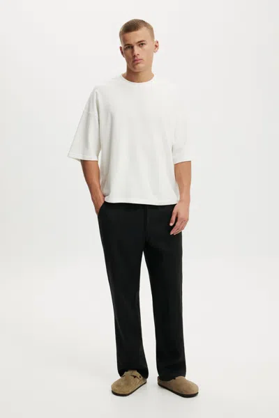 Cotton On Baggy Linen Pant In Black