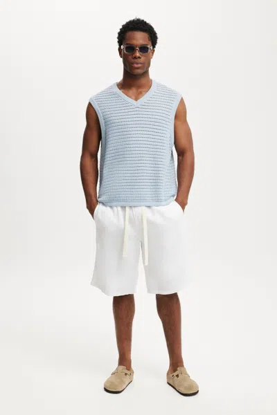 Cotton On Baggy Linen Short In White