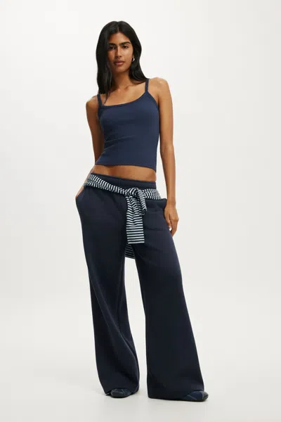 Cotton On Baggy Sweatpant In Shadow Navy