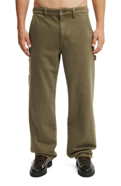 Cotton On Baggy Worker Pant In Green