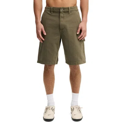 Cotton On Baggy Worker Short In Green