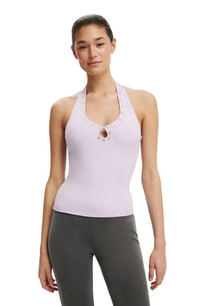 Cotton On Bailey Button Halter In Pink
