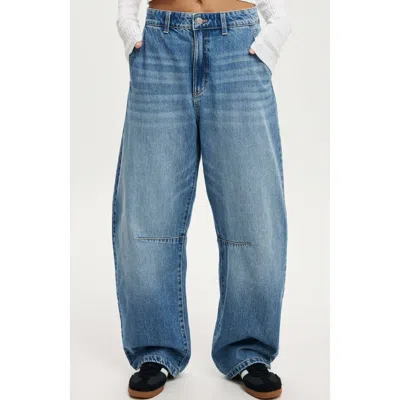 Cotton On Barrel Jean In Saltwater Blue