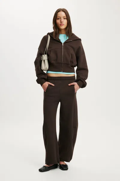Cotton On Barrel Leg Sweatpant In Dark Oak