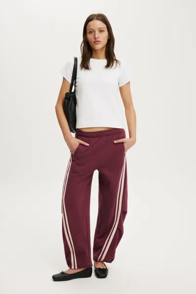 Cotton On Barrel Leg Sweatpant In Purple