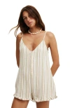 Cotton On Beach Romper In Retro Stripe