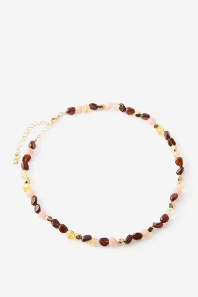 Cotton On Beaded Necklace In Multi
