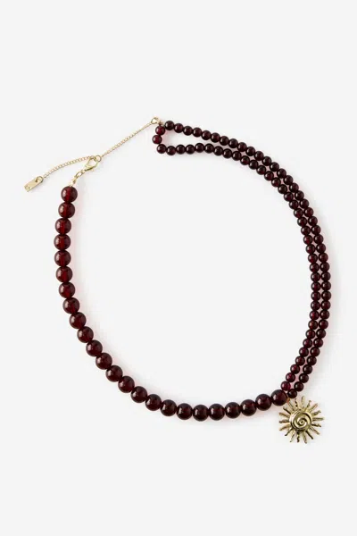Cotton On Beaded Necklace In Multi