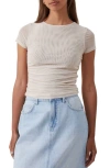 COTTON ON COTTON ON BECCA RUCHED MESH T-SHIRT