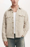 Cotton On Men's Beckley Overshirt In Natural Grid