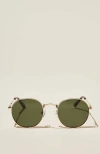 Cotton On Bellbrae Polarized Sunglasses In Goldtortgreen