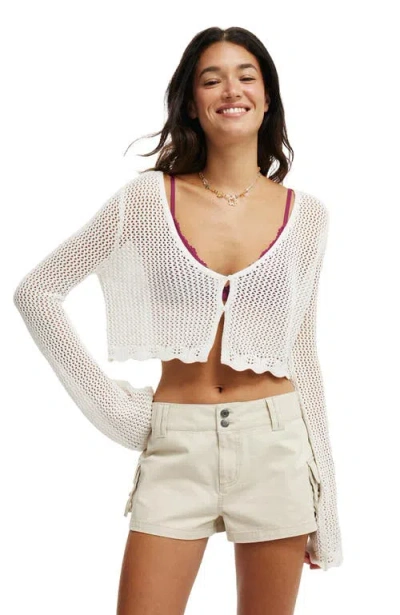 Cotton On Benny Cargo Micro Short In Ecru