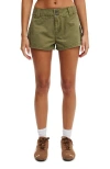 Cotton On Benny Cargo Micro Short In Washed Cactus Green