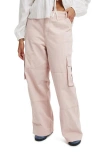 Cotton On Benny Cargo Pant In Washed Soft Pink