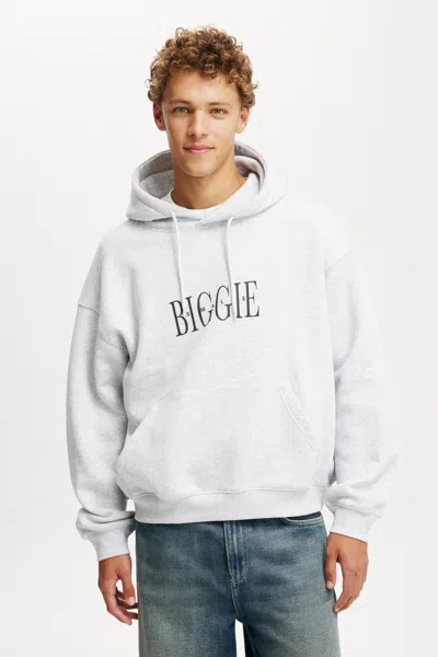 Cotton On Biggie Music Box Fit Hoodie In Gray